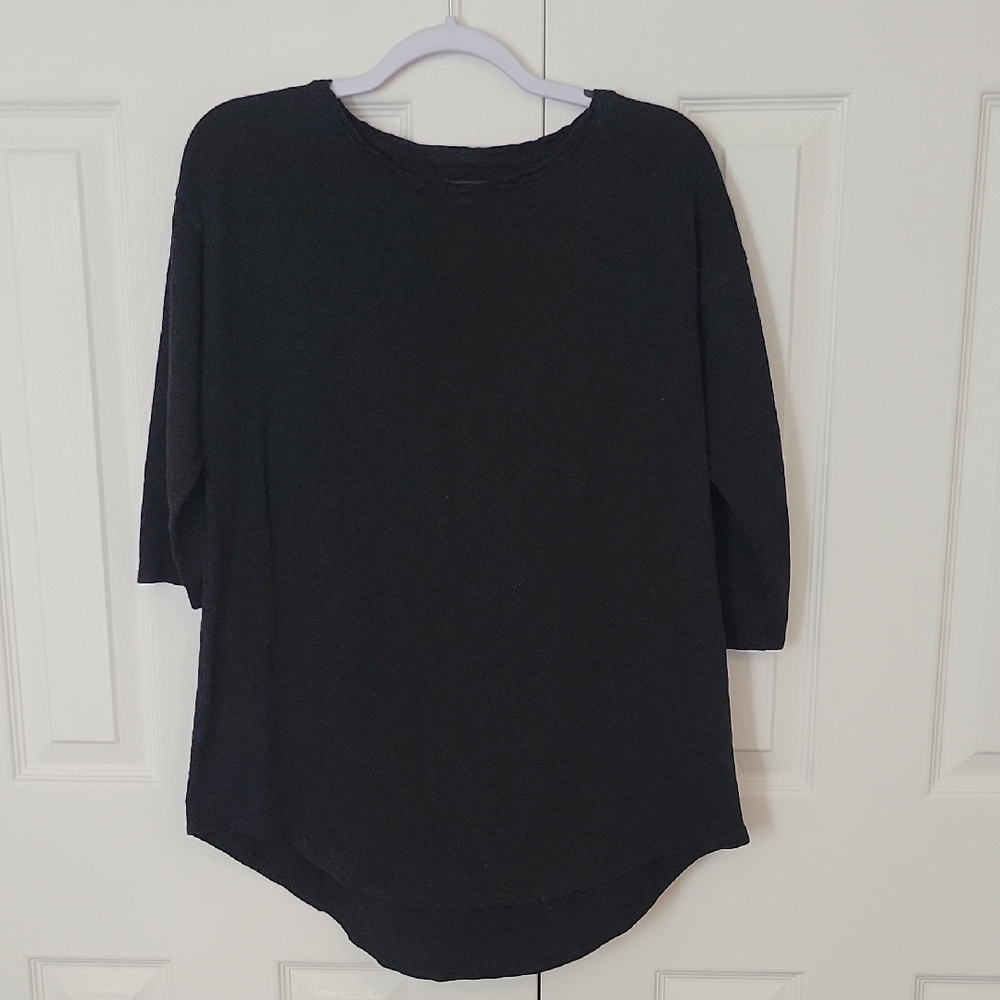 Chico's Classic Black Long Sleeve Top